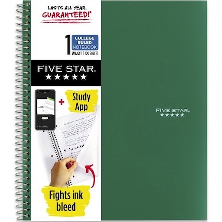 Mead Notebook, 1 Subject, 100 Shts, College Ruled, Wirebound, FGN MEA820002CE1